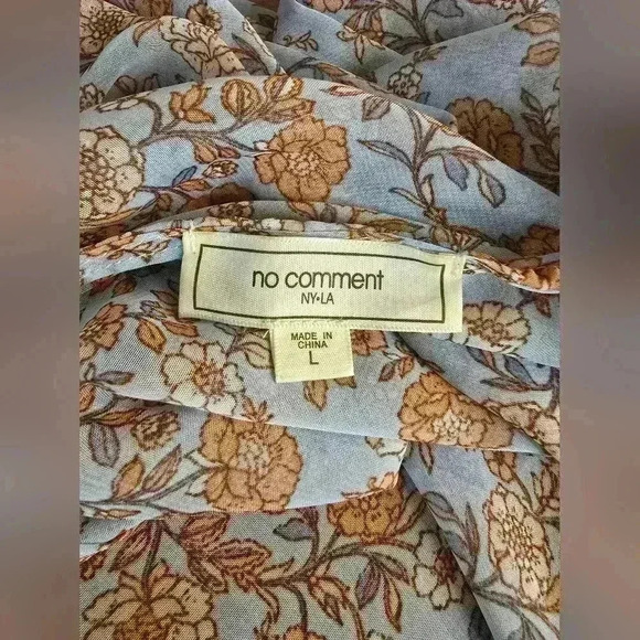 No Comment Floral Boho Sheer Kimono - Picture 7 of 7